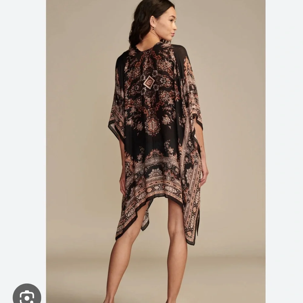 Lucky Brand Printed Easy Kimono - One Size - Picture 2 of 5